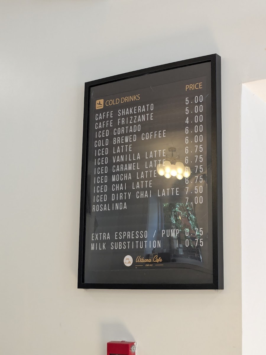 Menu Urbana Cafe Pendleton-2