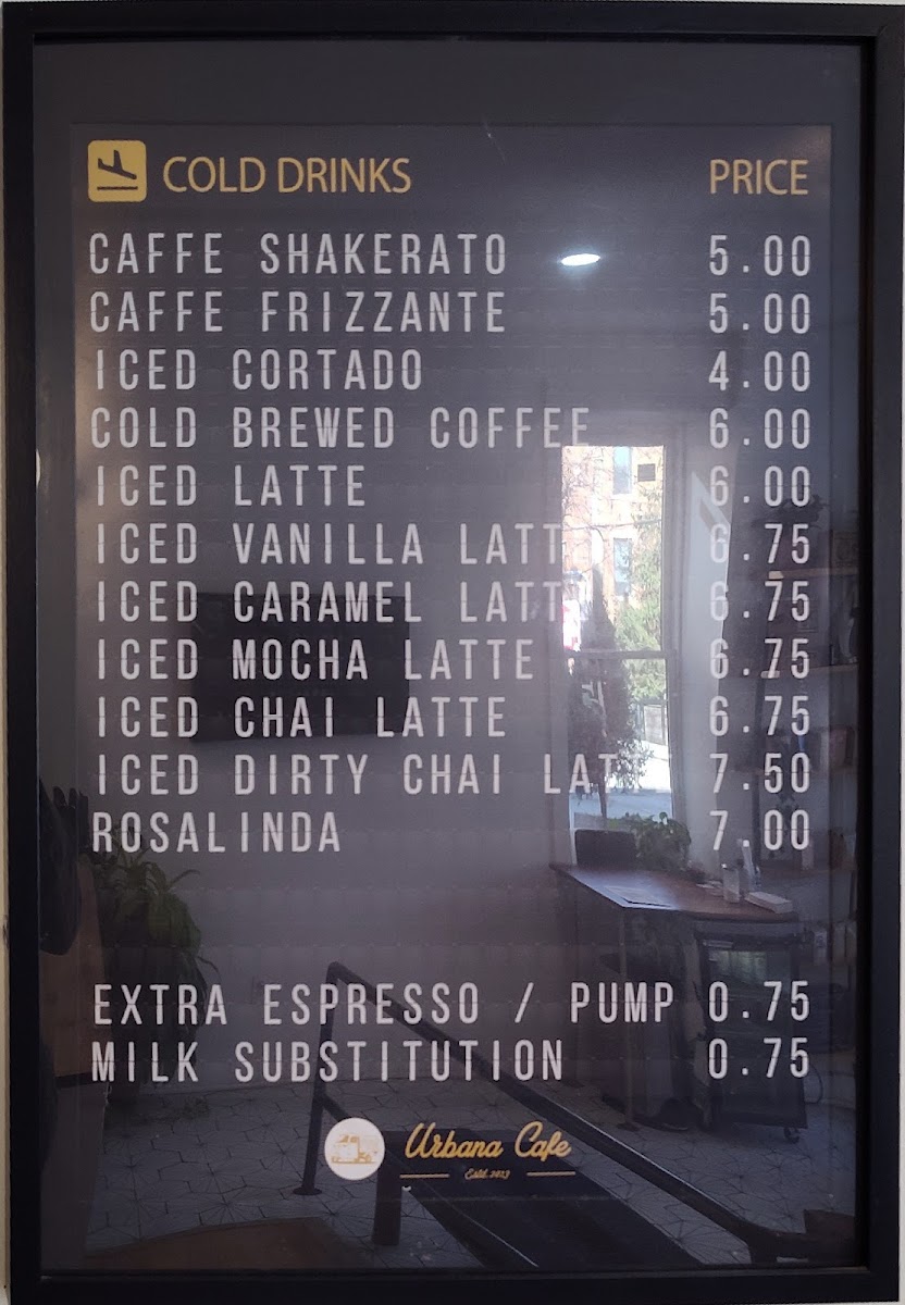 Menu Urbana Cafe Pendleton-3