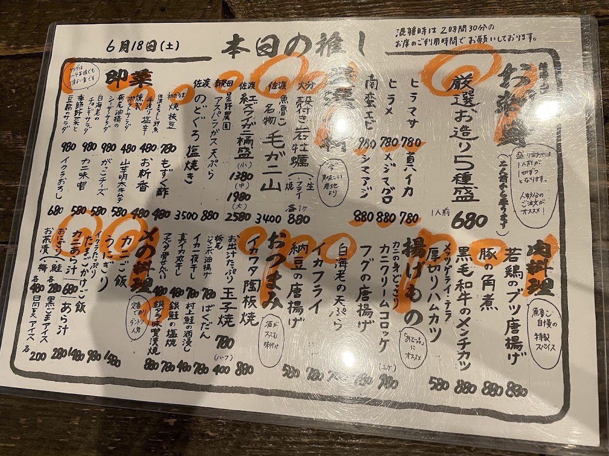 Menu Uroko-4