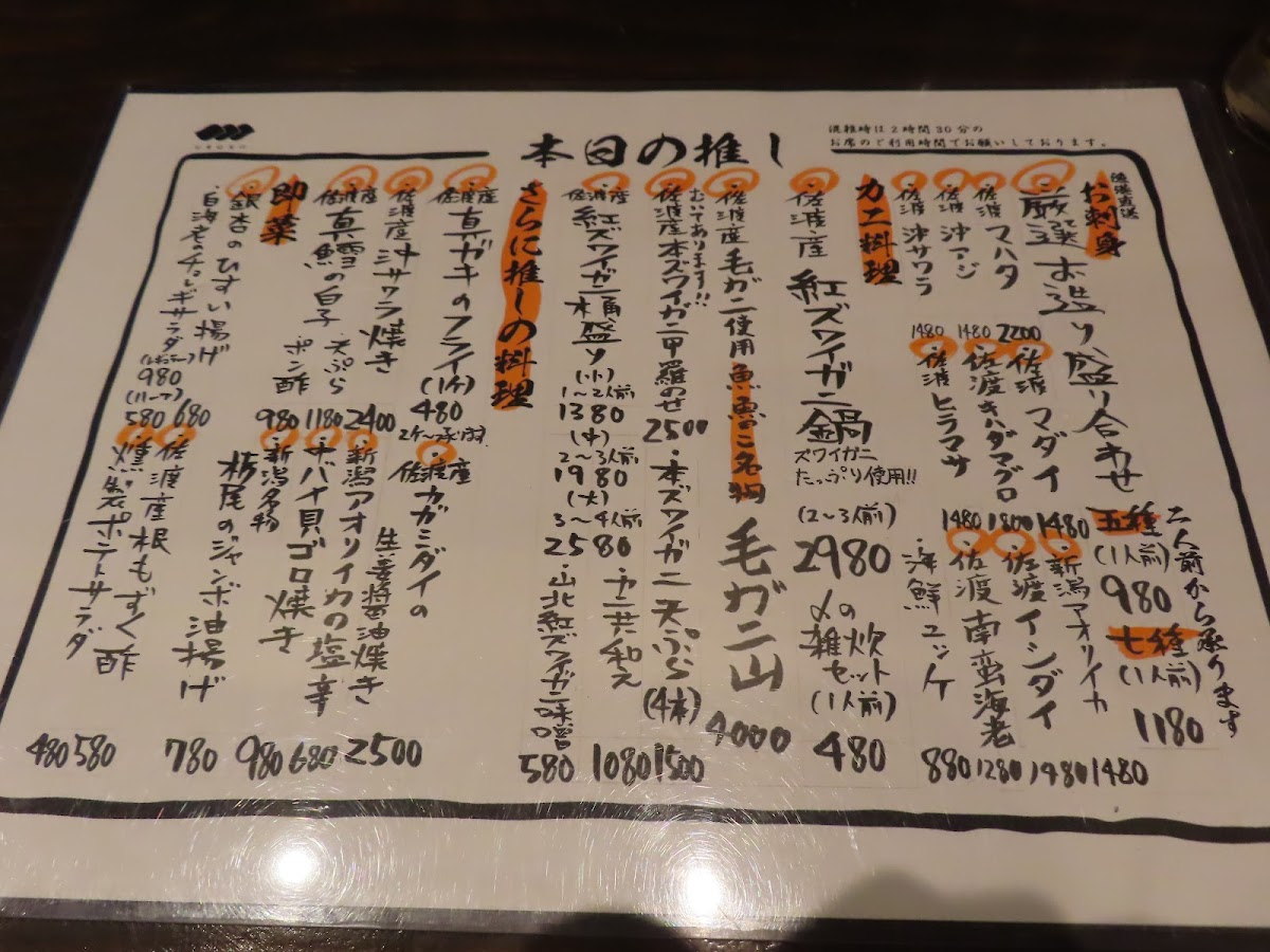 Menu Uroko-6