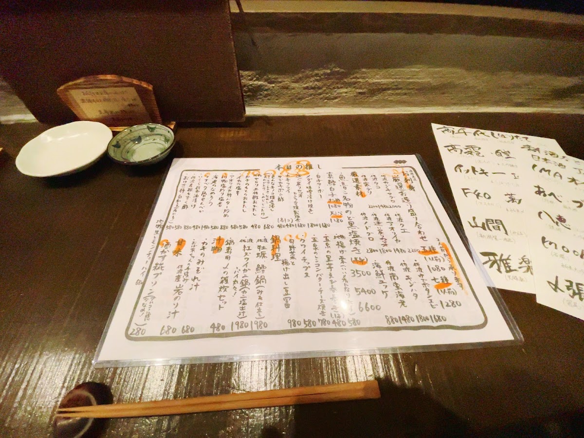 Menu Uroko-8