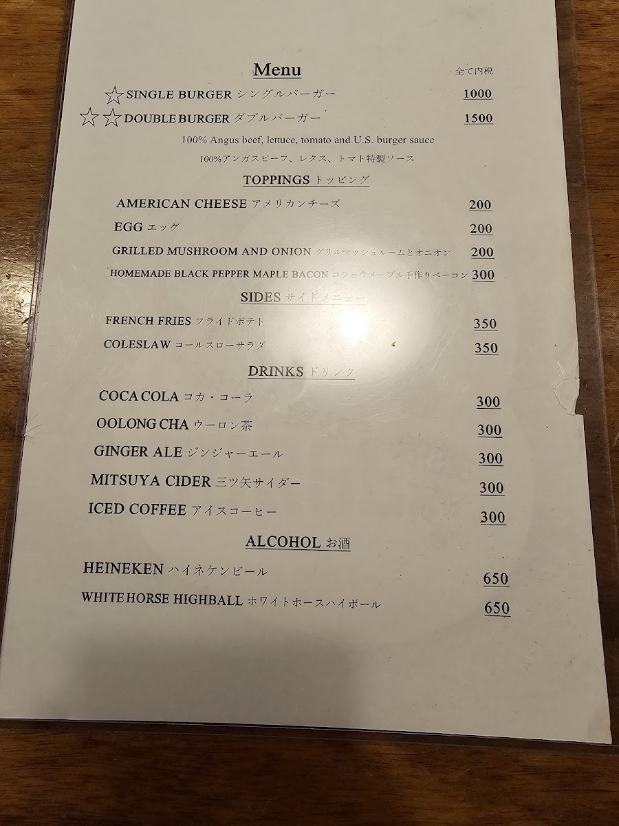 Menu U.s. Burger-8
