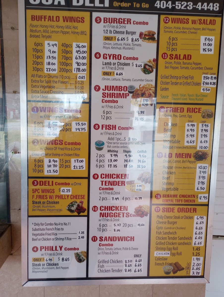 Menu U.s.a. Deli-1