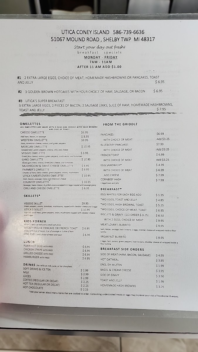 Menu Utica Coney Island-3