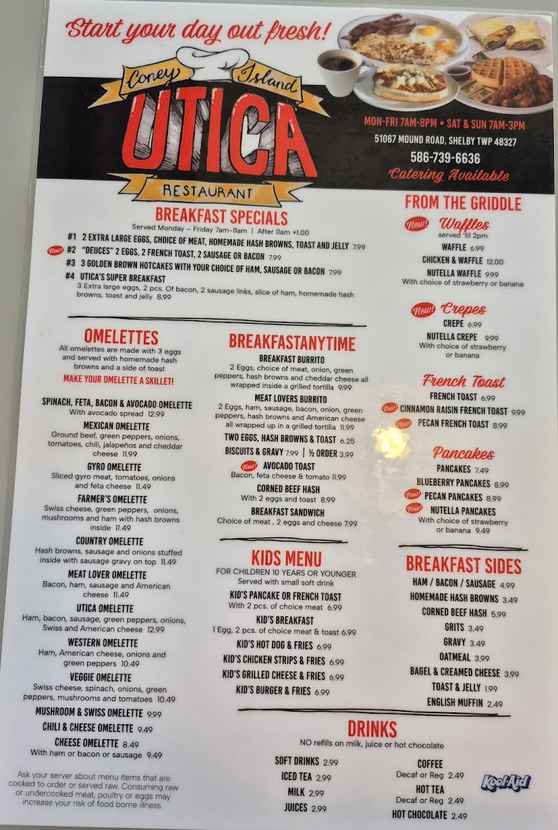 Menu Utica Coney Island-4