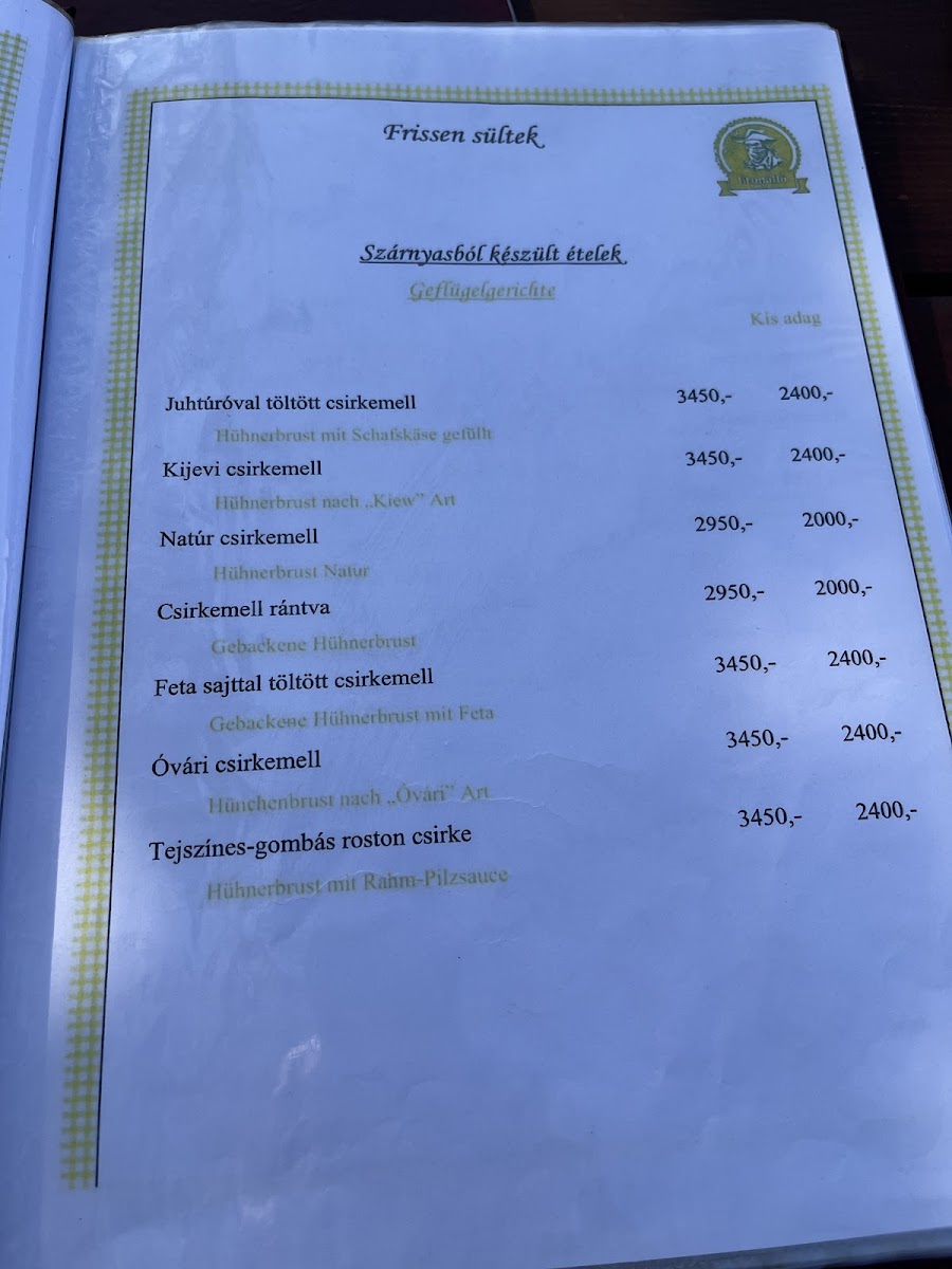 Menu Útonálló Vendéglő-1