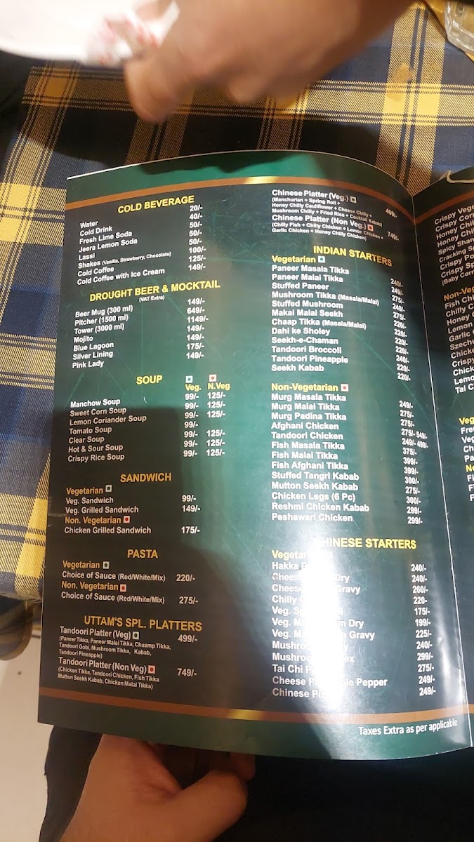Menu Uttam's Buffet And Restaurant-10