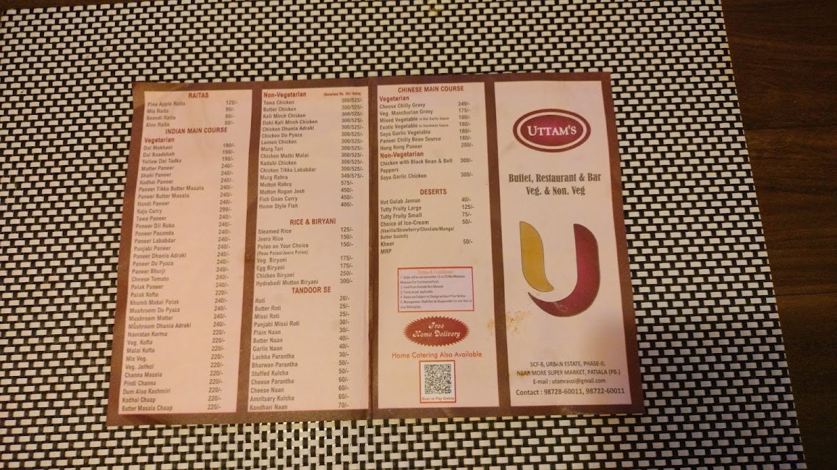 Menu Uttam's Buffet And Restaurant-5