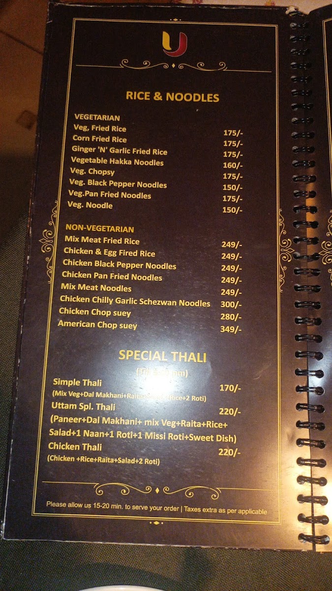 Menu Uttam's Buffet And Restaurant-6