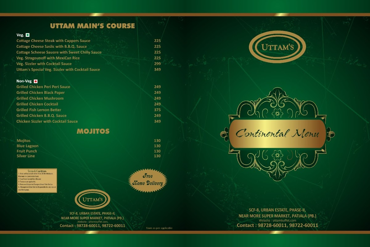 Menu Uttam's Buffet And Restaurant-7