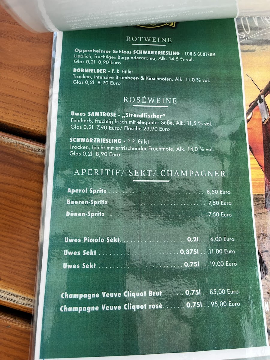 Menu Uwe’S Fischerhütte-7