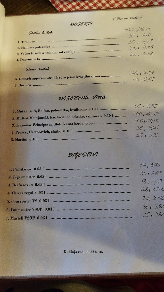 Menu V Starem Melinu-10