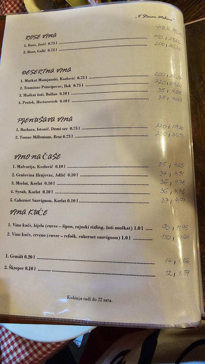 Menu V Starem Melinu-3