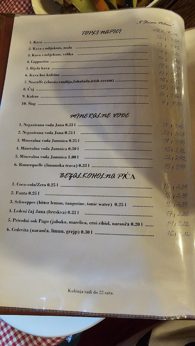 Menu V Starem Melinu-4