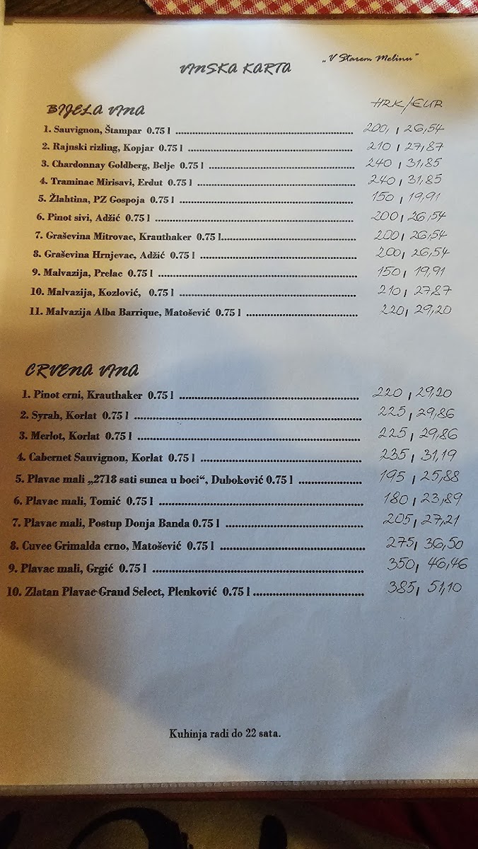 Menu V Starem Melinu-5