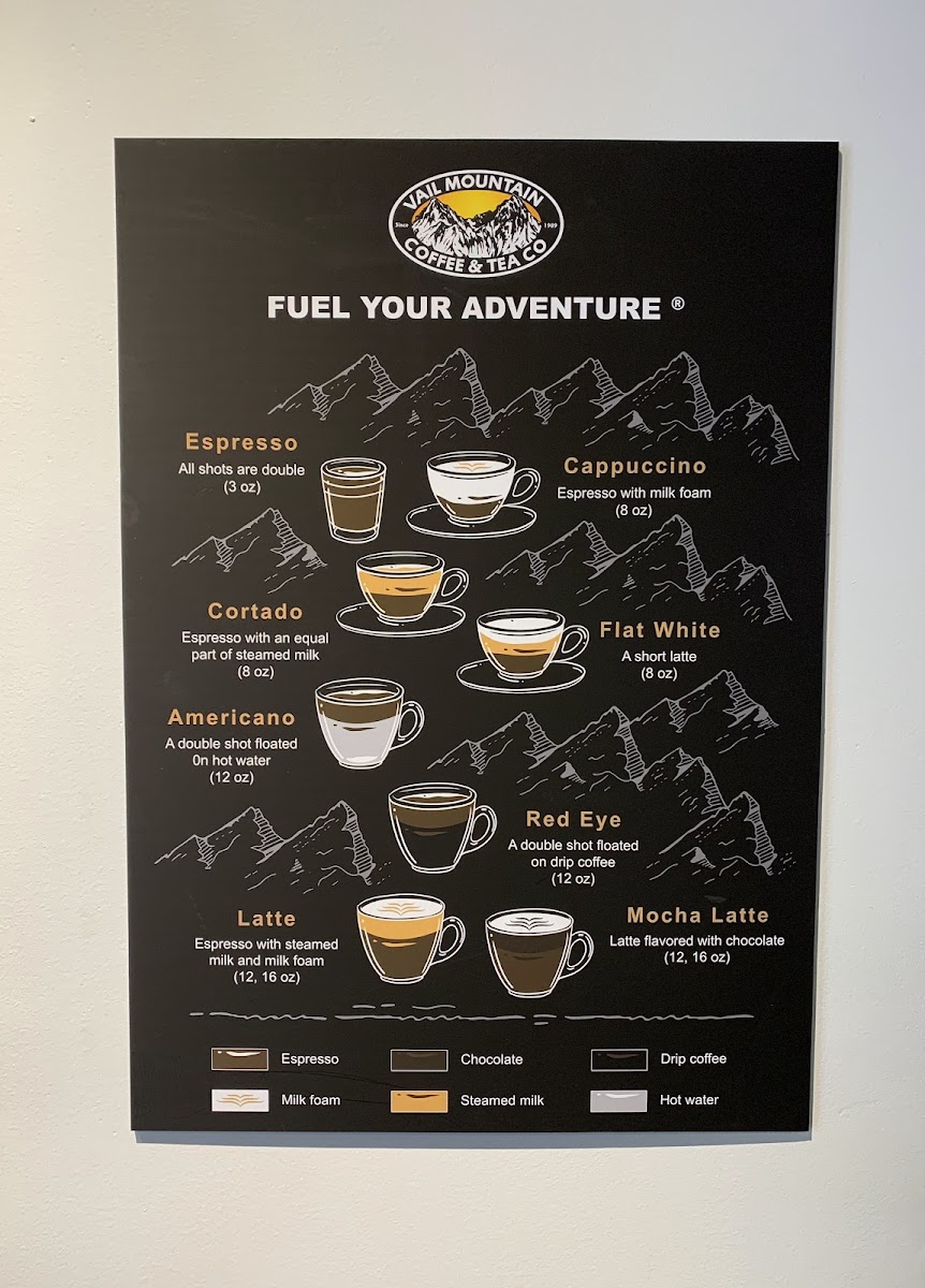 Menu Vail Mountain Coffee & Tea - Beaver Creek Cafe-2
