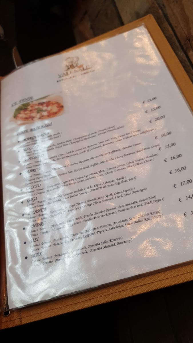 Menu Vale&ale Restaurant - Pinseria-8