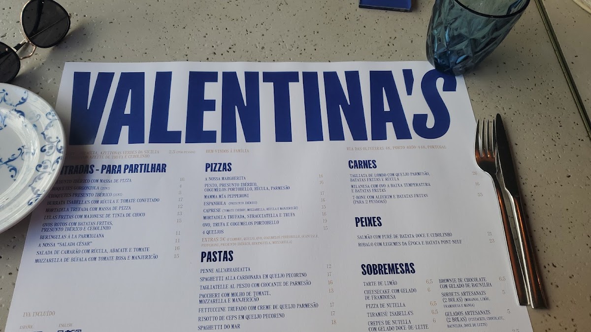 Menu Valentina's Porto-4