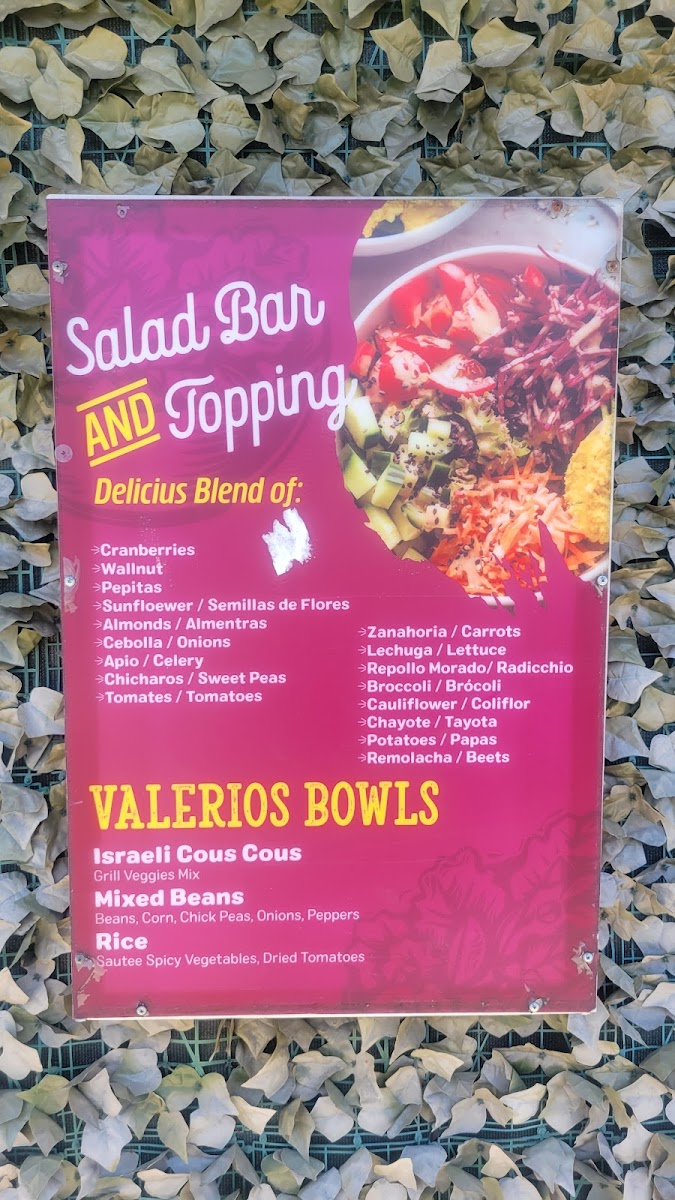 Menu Valerio Juice Bar And Colombian Food-8