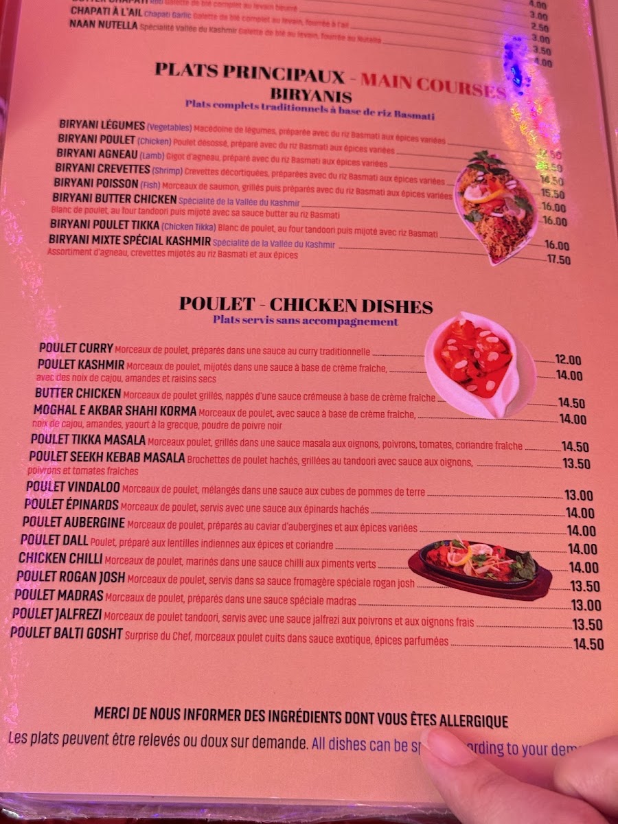 Menu Vallée Du Kashmir-8
