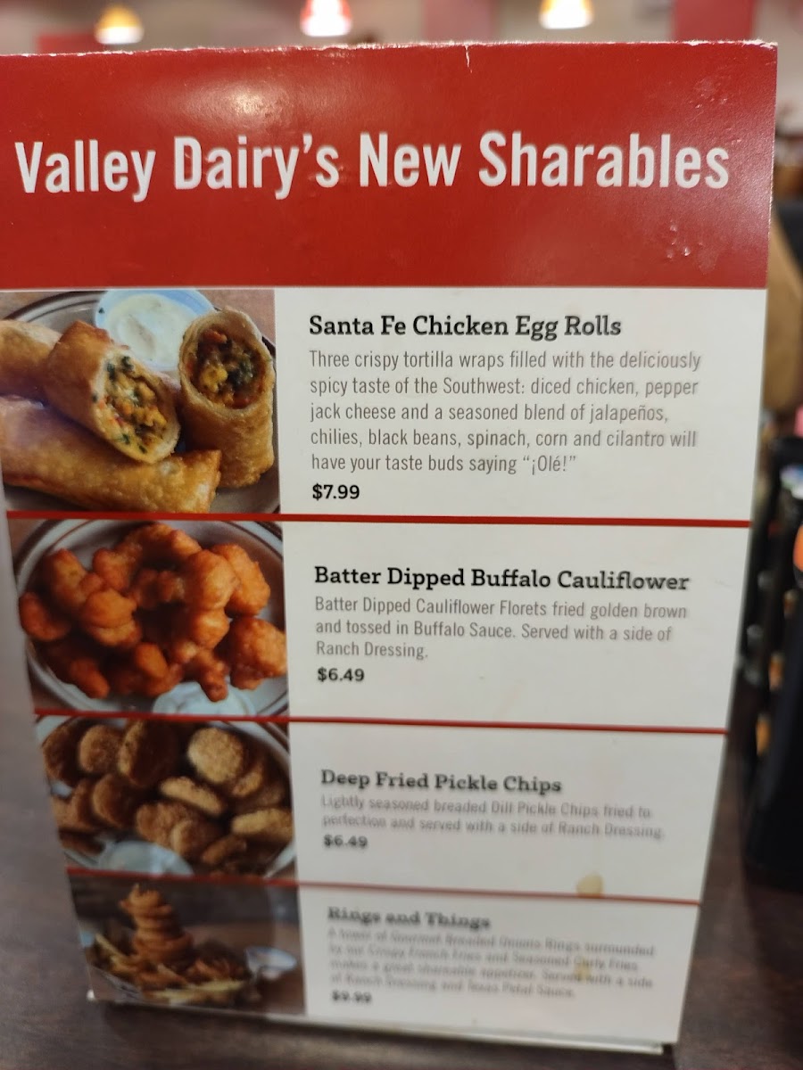 Menu Valley Dairy Restaurant-7