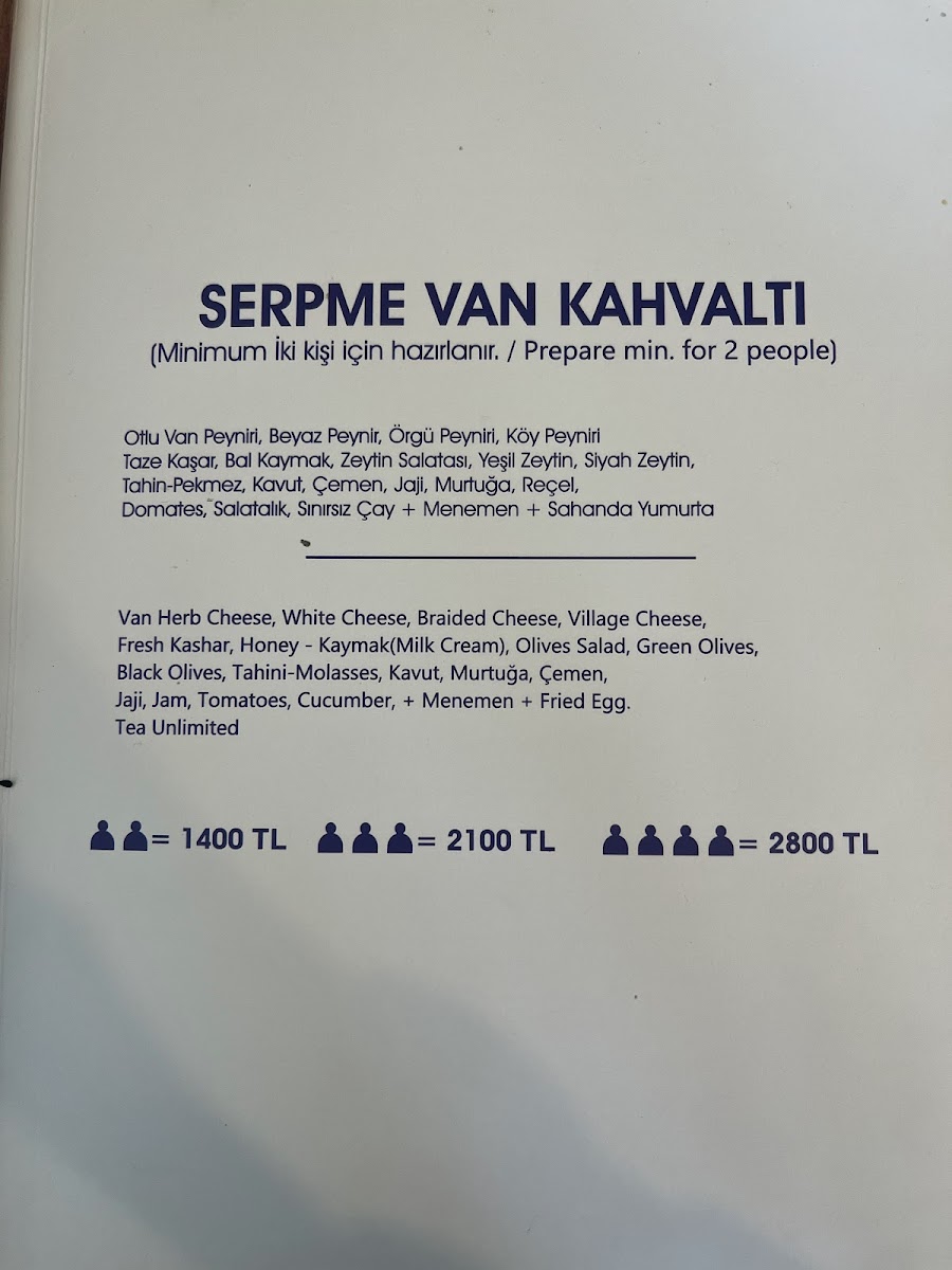 Menu Van Kahvaltı Evi-5
