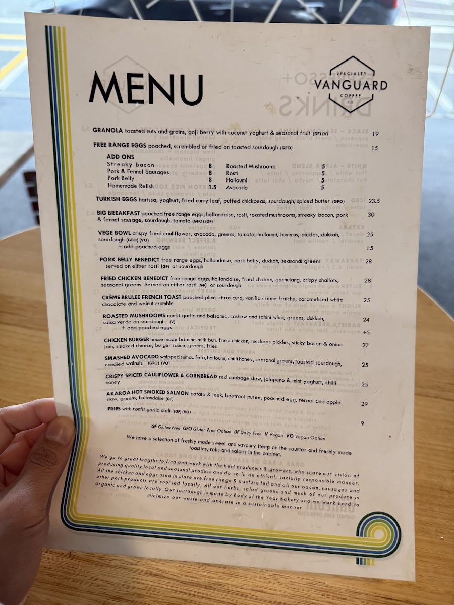 Menu Vanguard Specialty Coffee Co-3