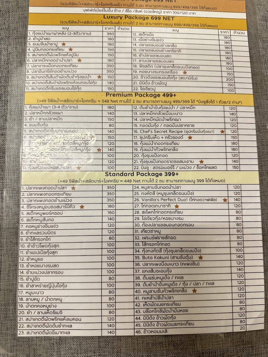 Menu Vanilla Buffet-3
