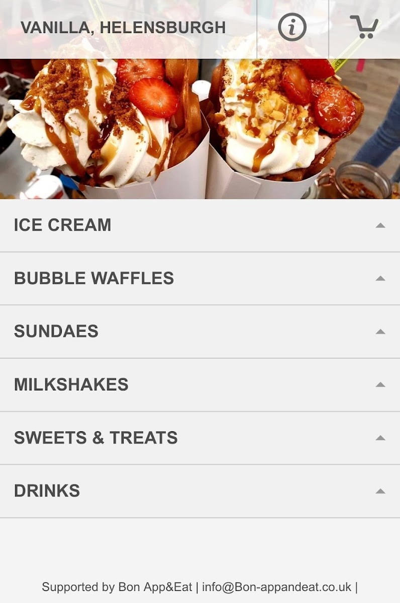 Menu Vanilla, Helensburgh-1