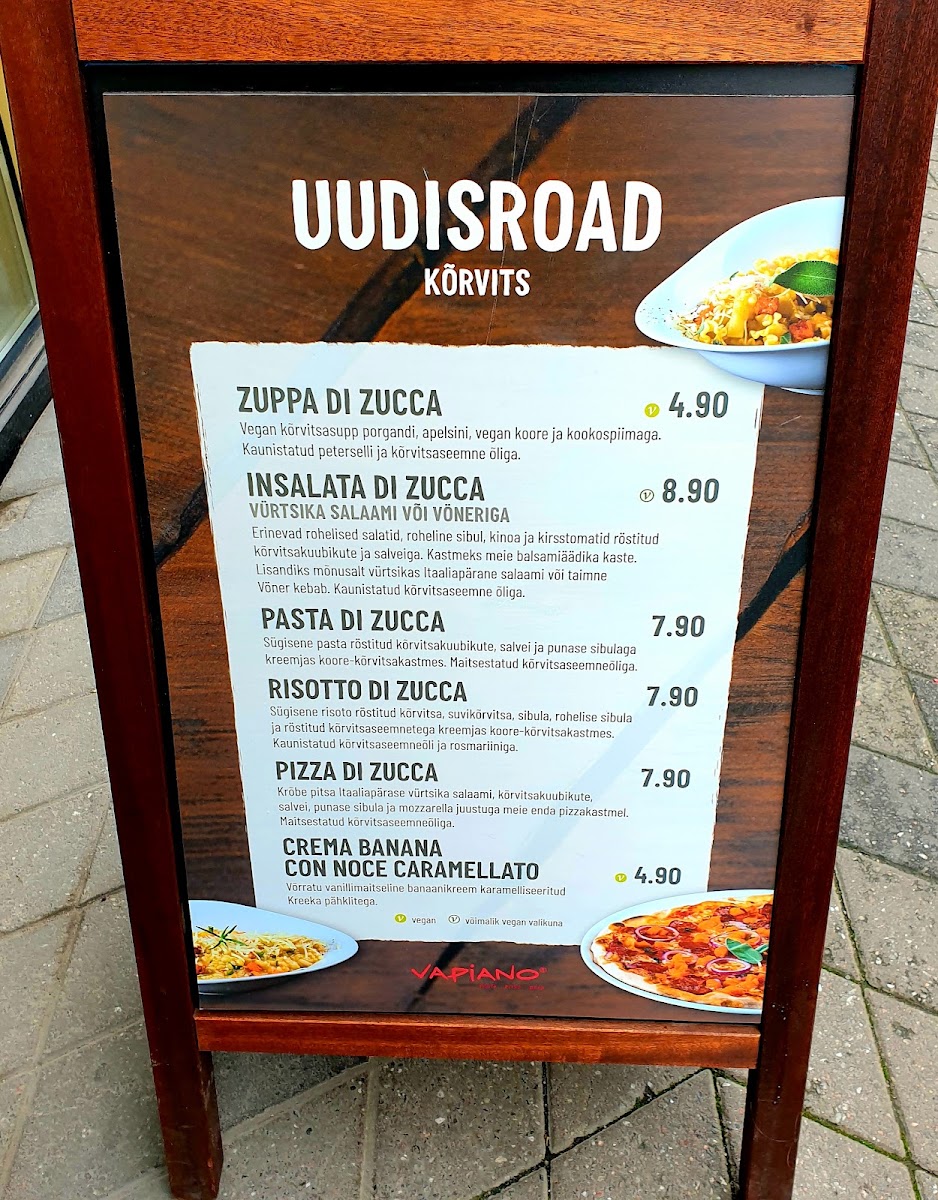Menu Vapiano Foorum-7