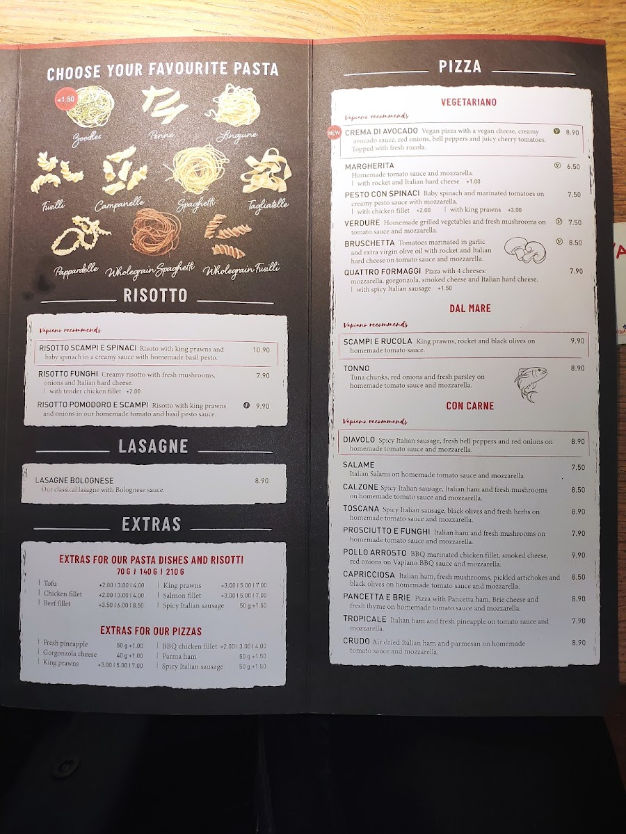 Menu Vapiano Foorum-9