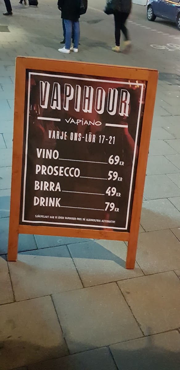 Menu Vapiano Vasagatan-6