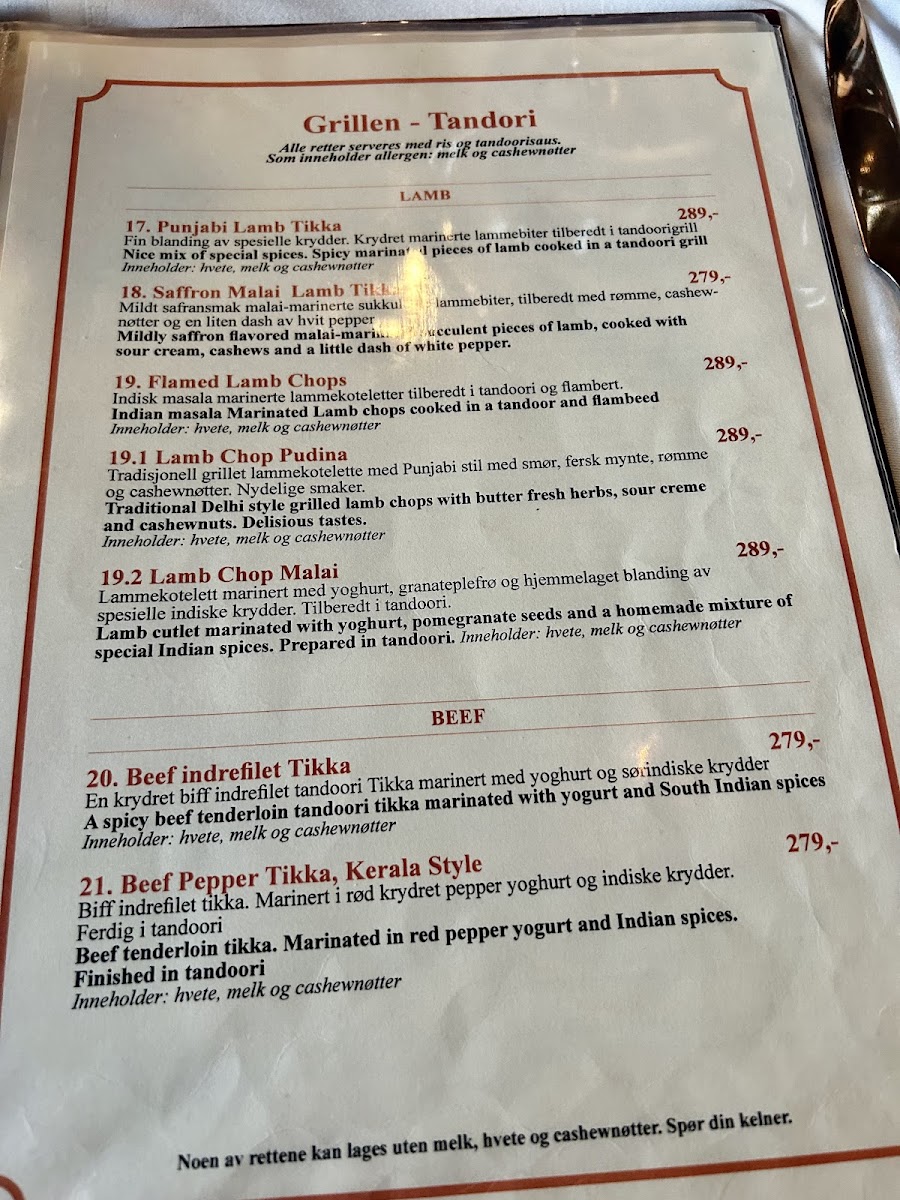 Menu Varanasi Indisk Restaurant & Bar-7