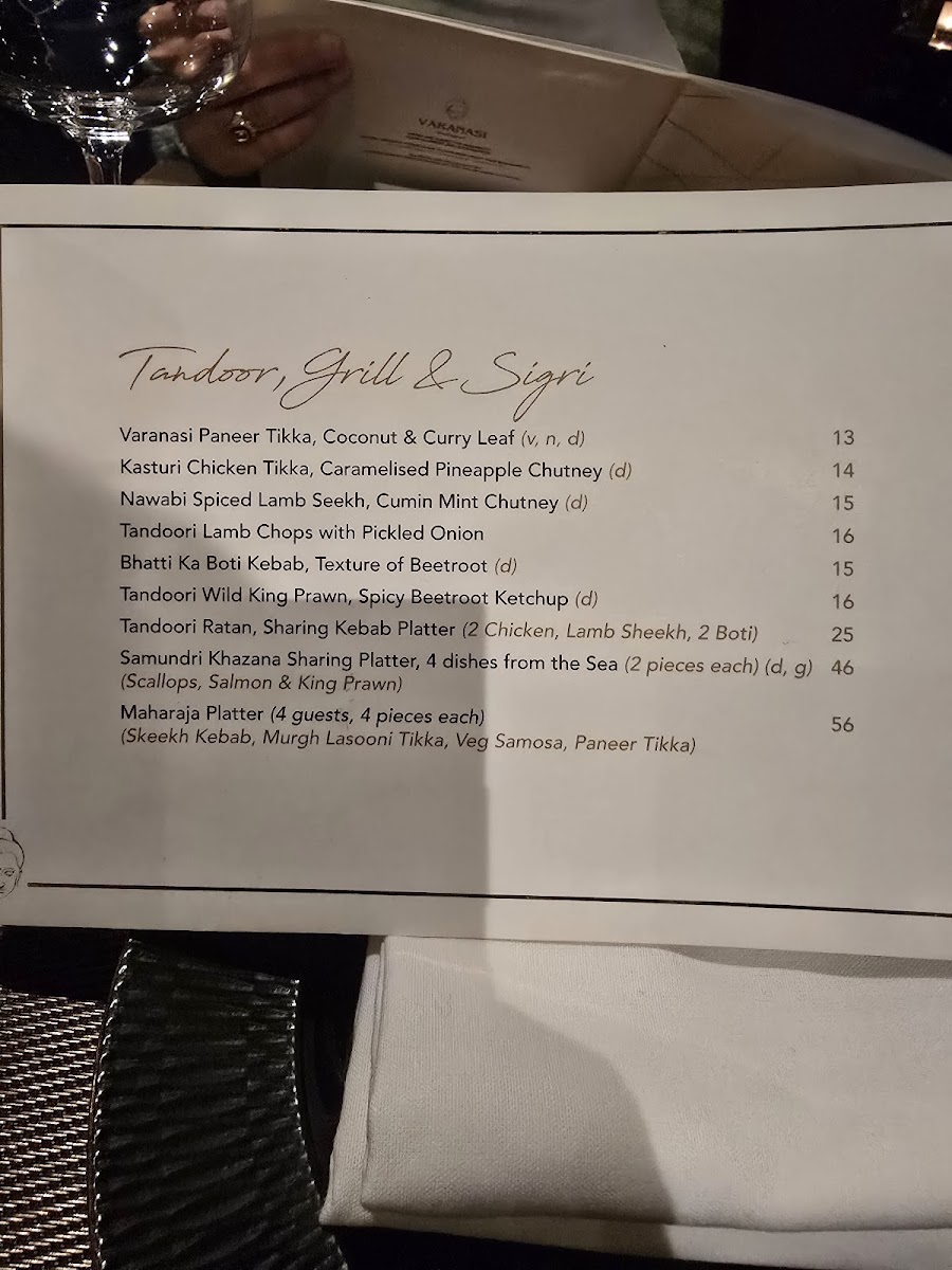 Menu Varanasi-2