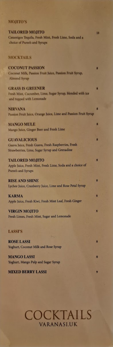 Menu Varanasi-8