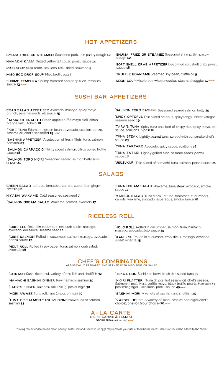 Menu Varsol Sushi Bar-2