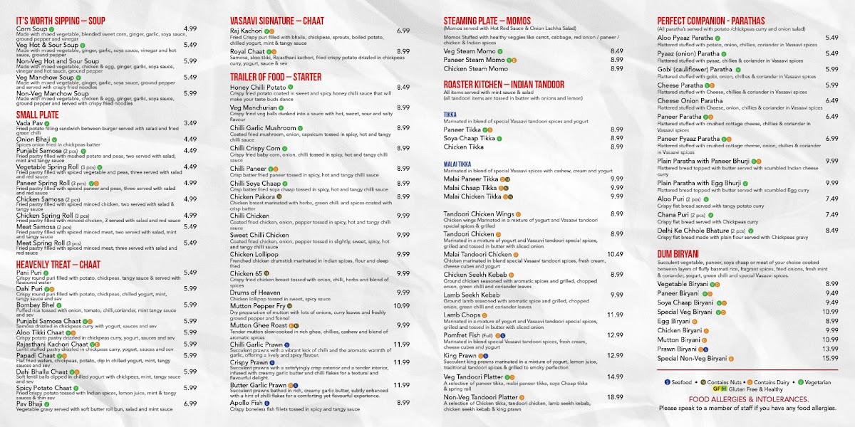 Menu Vasaavi Restaurant-2