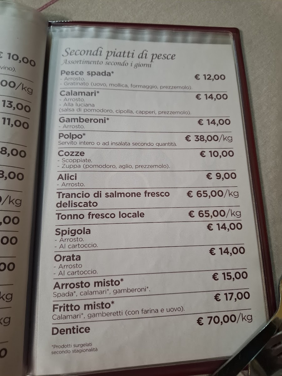 Menu Vecchio Aquarium Ristorante-1
