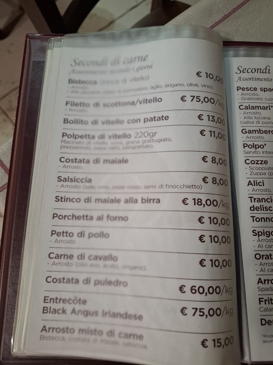 Menu Vecchio Aquarium Ristorante-8