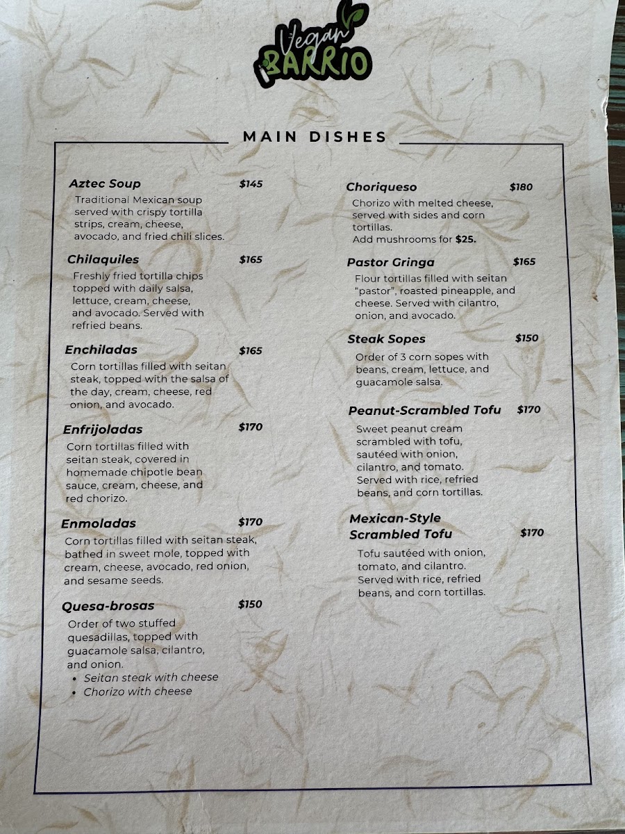 Menu Vegan Barrio-1