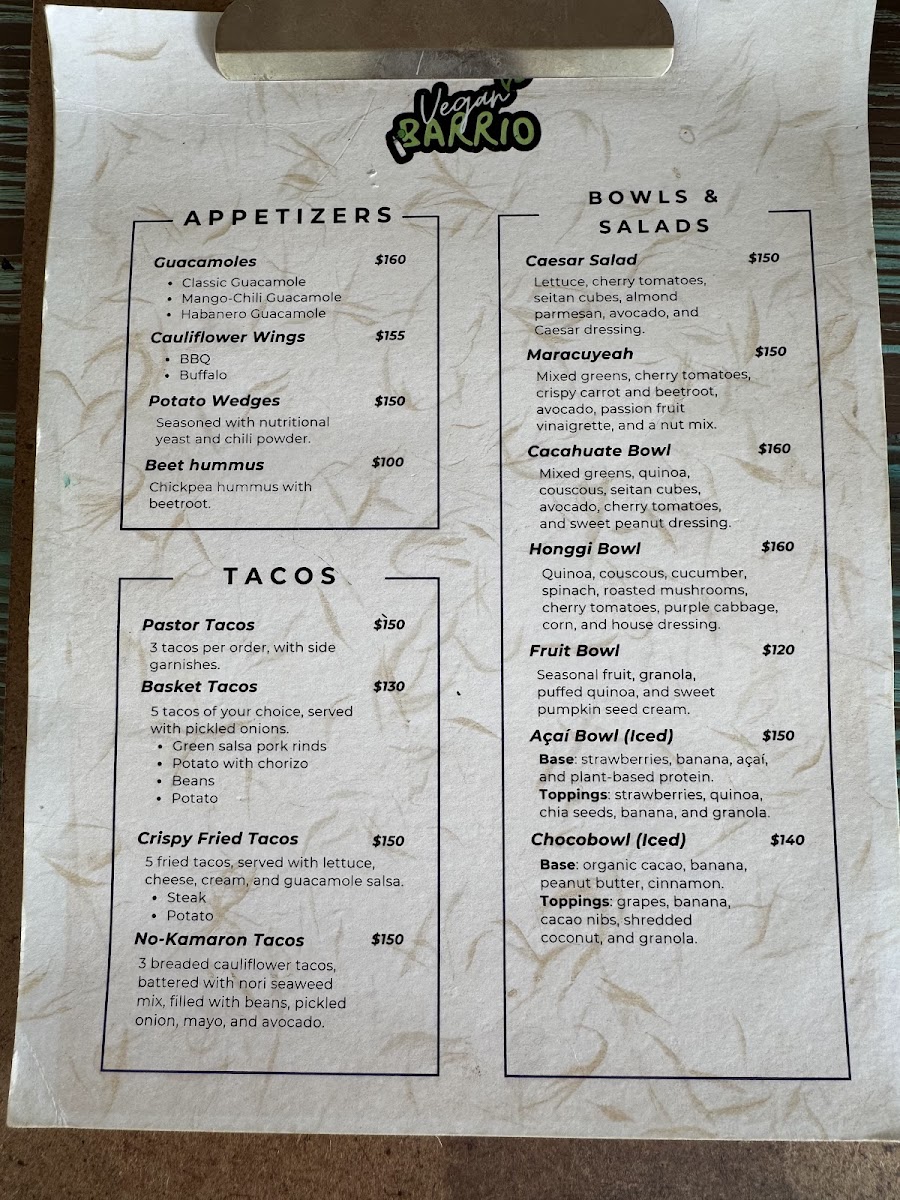 Menu Vegan Barrio-3