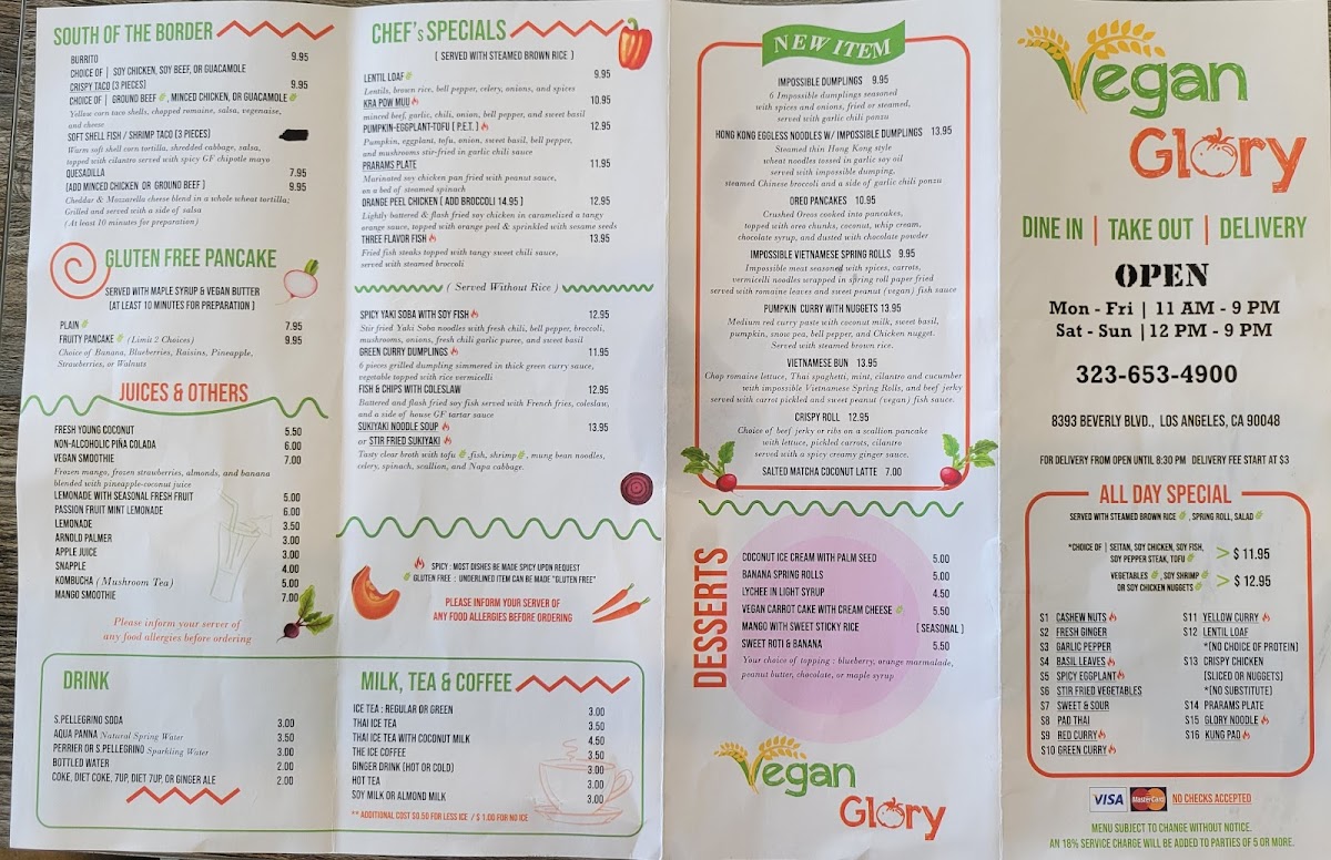 Menu Vegan Glory-2