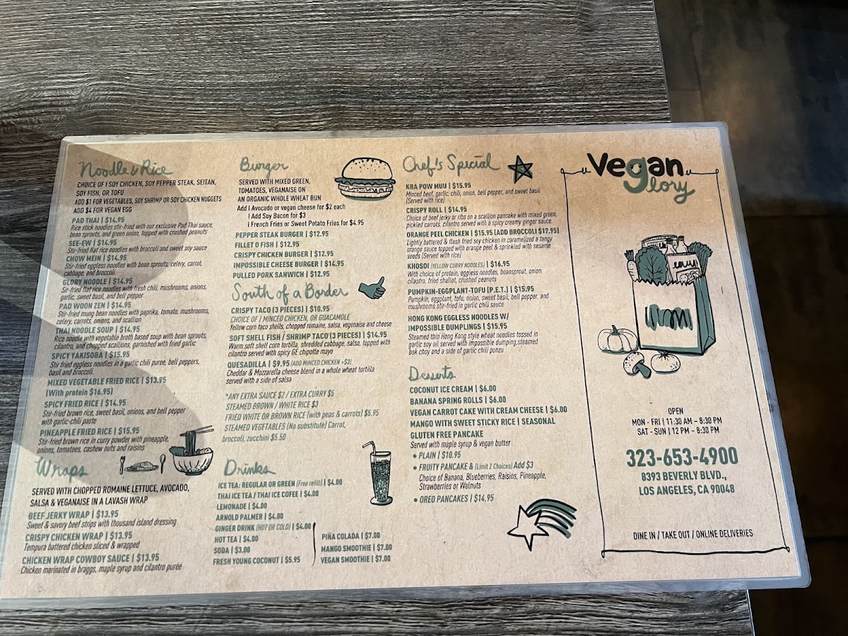 Menu Vegan Glory-3