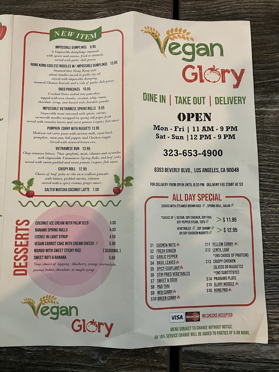 Menu Vegan Glory-7