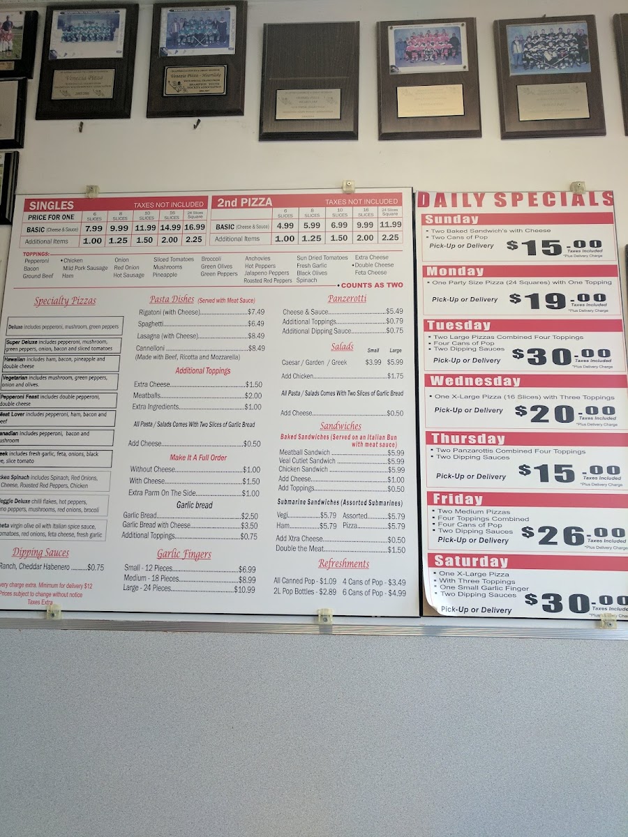 Menu Venezia Pizza Heartlake-10