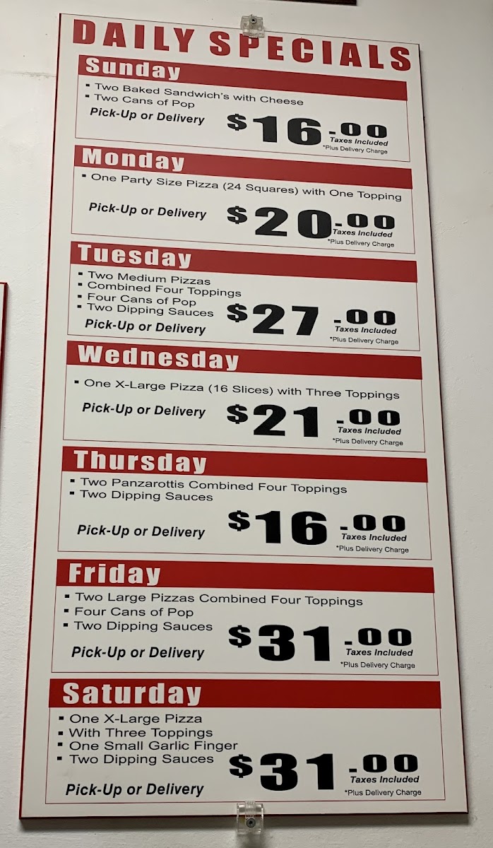 Menu Venezia Pizza Heartlake-3