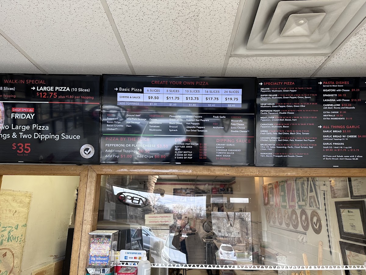 Menu Venezia Pizza Heartlake-8