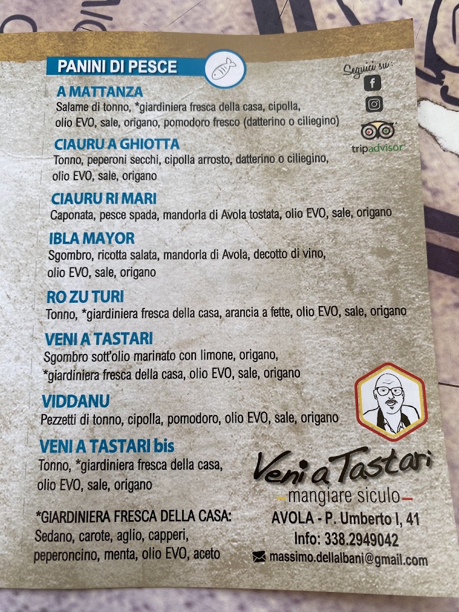 Menu Veni A Tastari-1