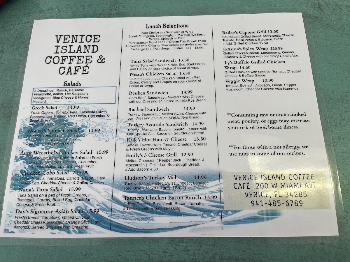 Menu Venice Island Coffee-1