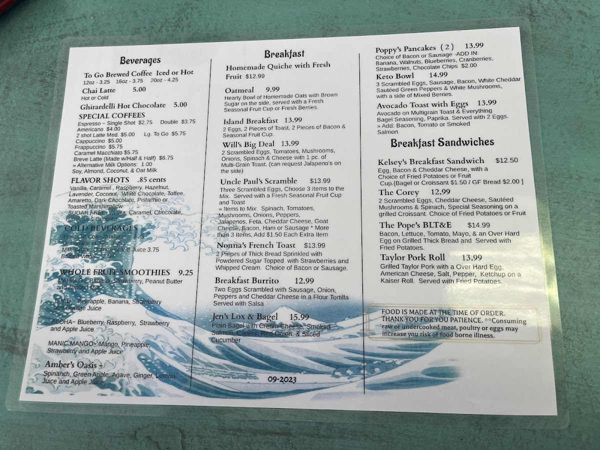 Menu Venice Island Coffee-2